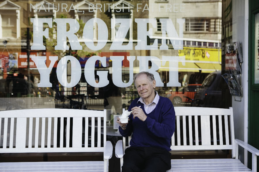 Plas Farm Ltd’s founder and director David Williams. The company supplies frozen yogurt to FroYo bars in the UK and Europe. 