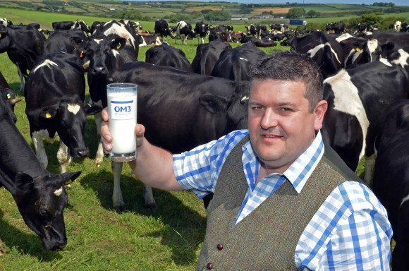 Will Prichard with his dairy herd